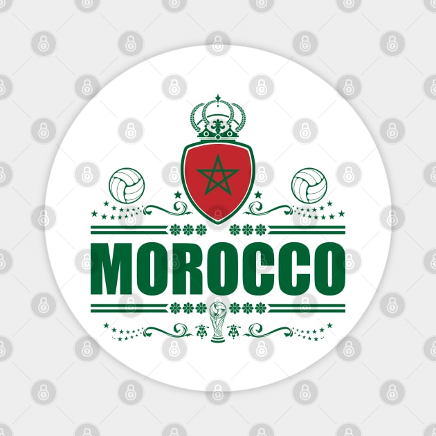 MOROCCO FOOTBALL GIFTS | VIGNETTE LINEART Magnet by VISUALUV